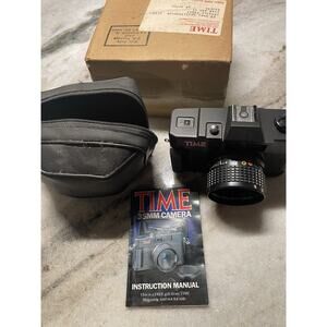 Time Film 35mm Camera Kinetic Optical Glass Lens 50mm Vintage 1985 Untested